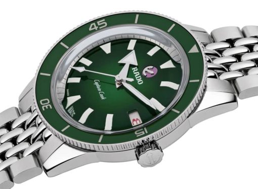 Rado Captain Cook Automatic Green Dial Stainless Steel Watch, 37mm - Image 2
