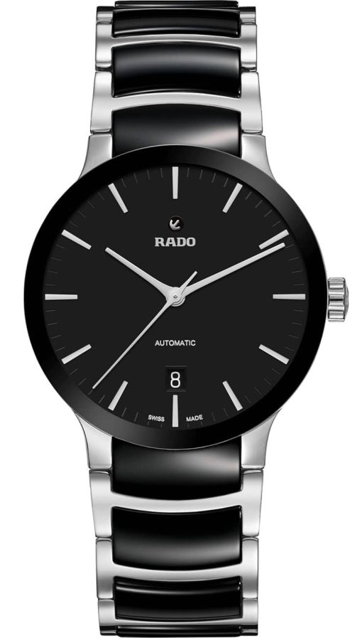 Rado Centrix Automatic Black Dial Stainless Steel Ceramic Watch, 38mm