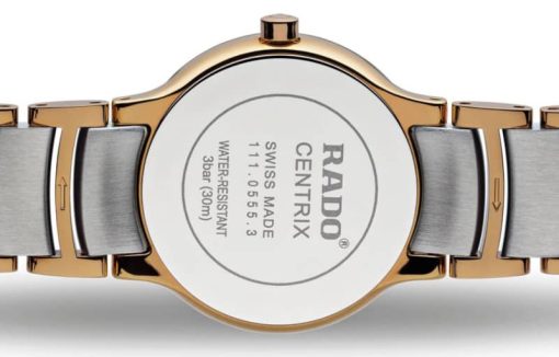 Rado Centrix Quartz White Dial Two-Tone Watch, 28mm - Image 3