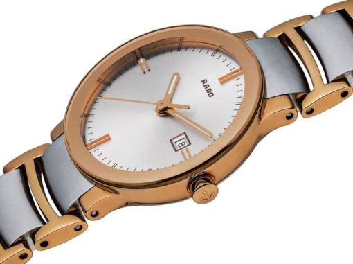 Rado Centrix Quartz White Dial Two-Tone Watch, 28mm - Image 2
