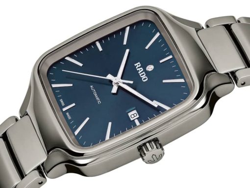 Rado True Square Automatic Blue Dial Plasma High-Tech Ceramic Bracelet Watch, 38mm - Image 2