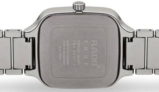 Rado True Square Automatic Blue Dial Plasma High-Tech Ceramic Bracelet Watch, 38mm - Image 3