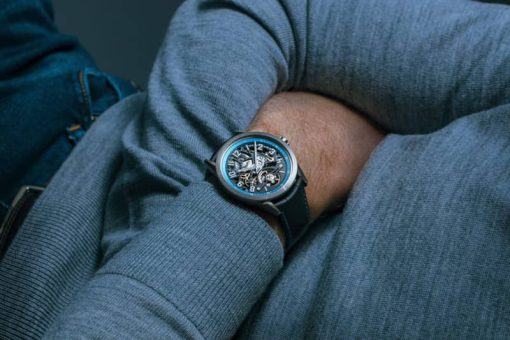 Raymond Weil Freelancer USA Limited Edition Automatic Skeleton Dial Black Leather Watch, 42.5mm - Image 4
