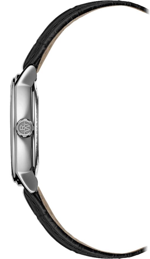 Raymond Weil Maestro Automatic Silver Dial Black Leather Strap Watch, 39.5mm - Image 2