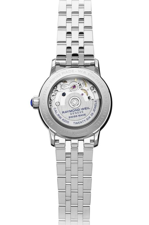 Raymond Weil Maestro Automatic White MOP w/ Diamonds Dial Stainless Steel Bracelet Watch, 31mm - Image 3