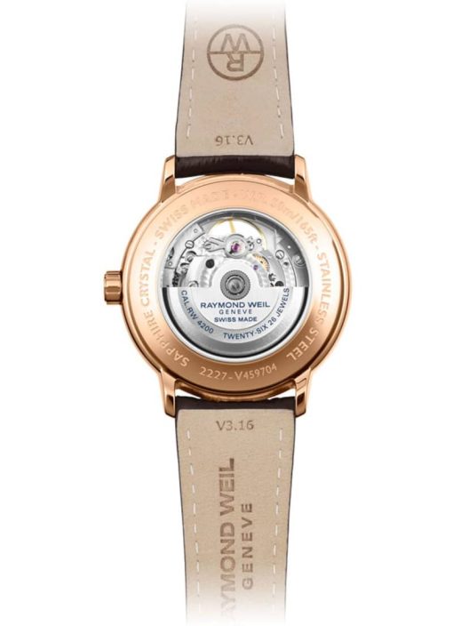 Raymond Weil Maestro Automatic Black Dial Brown Leather Strap Watch, 40mm - Image 3