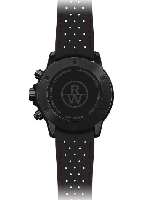 Raymond Weil Tango Quartz Chronograph Black Dial & Rubber Strap Watch, 43mm - Image 3
