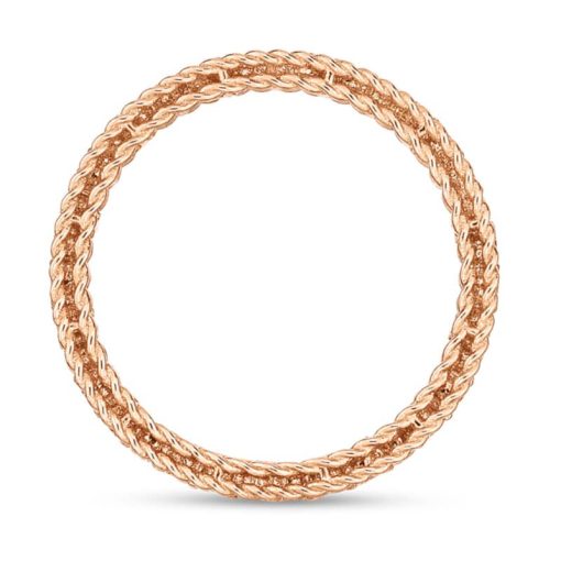 Roberto Coin 18K Rose Gold & Diamond Symphony Princess Ring - Image 2