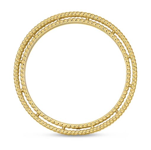 Roberto Coin 18K Yellow Gold & Diamond Symphony Princess Ring - Image 2