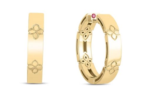 Roberto Coin 18K Yellow Gold Love In Verona Hoop Earrings