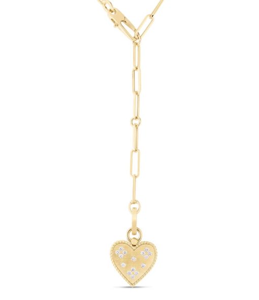Roberto Coin 18K Yellow Gold Small Heart Medallion 19" Necklace