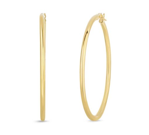 Roberto Coin 18K Yellow Gold Large 45mm Hoop Earrings