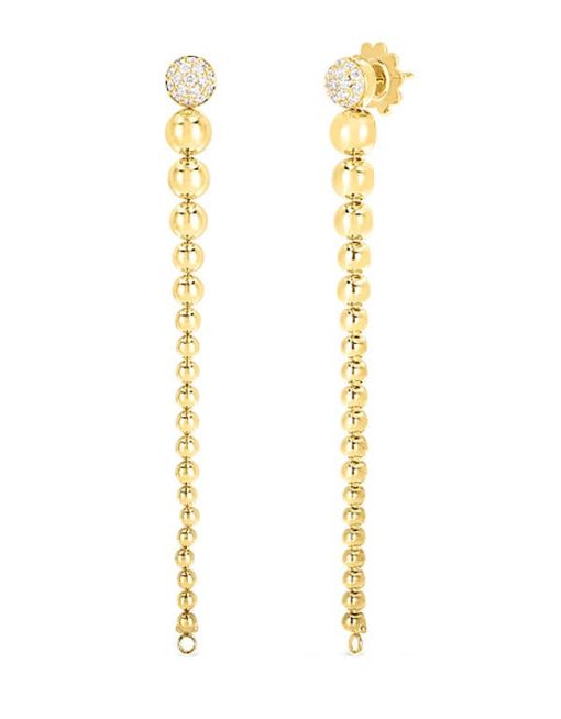 Roberto Coin 18K Yellow Gold & Diamond Convertible Earrings