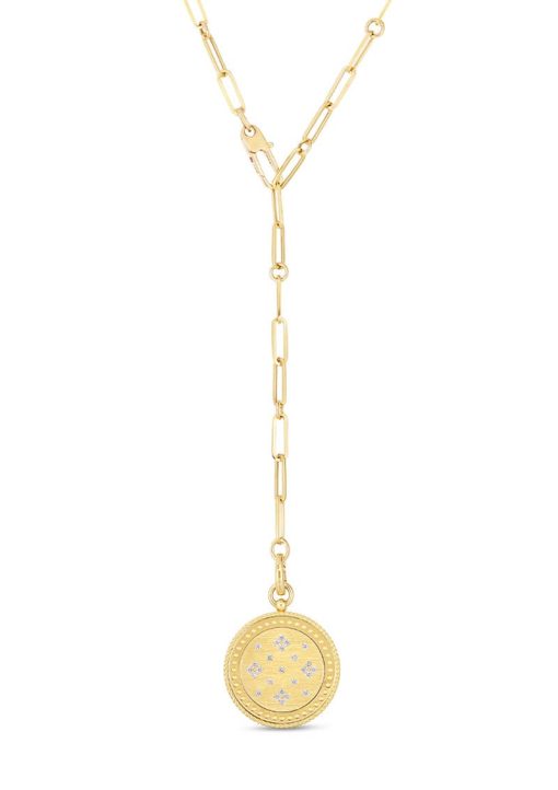 Roberto Coin 18K Yellow Gold Venetian Princess Medallion With Diamond Accent