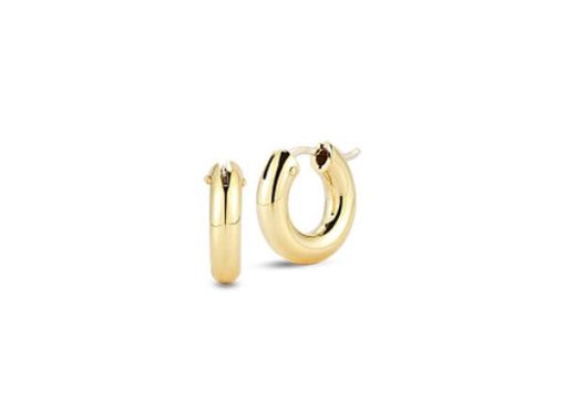 Roberto Coin 18K Yellow Gold Small Round Hoop Earrings