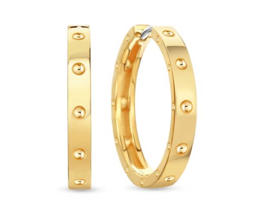 Roberto Coin 18KT Yellow Gold Symphony Pois Moi Hoop Earrings