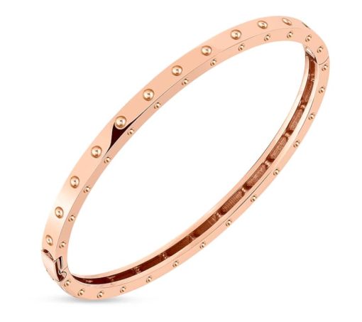 Roberto Coin 18KT Rose Gold Symphony Pois Moi Oval Bangle