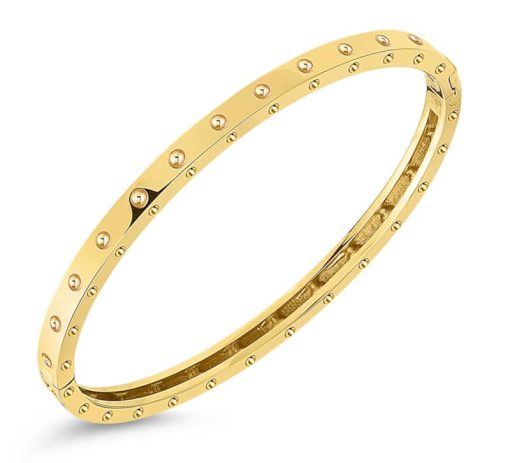 Roberto Coin 18KT Gold Symphony Pois Moi Oval Bangle