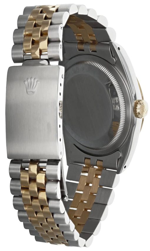 Rolex Pre-Owned Datejust Automatic Two-Tone Jubilee Watch, Blue Diamond Dial, 36mm - Image 3