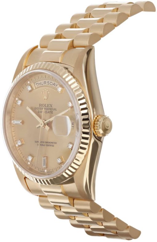 Rolex Pre-Owned Day-Date Presidential Watch, Champagne Diamond Dial, 36mm - Image 2