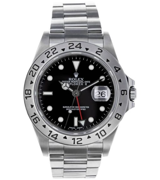 Rolex Pre-Owned Explorer II Stainless Steel Watch, Black Dial, 40mm