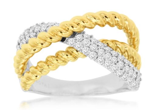 Royal Jewelry 14K White Gold Ladies Diamond Ring