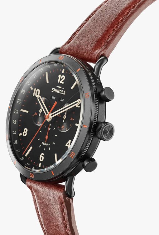 Shinola The Canfield Sport 45mm Black Matte Velvet Dial Mens Watch - Image 2