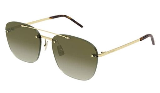 Saint Laurent Classic SL 309 Rimless Sunglasses Brown Gradient Lenses, 58mm