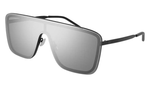 Saint Laurent SL 364 MASK Mask Sunglasses, Silver Lenses, 99mm