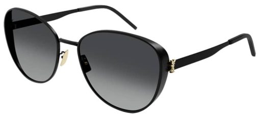 Saint Laurent Monogram SL M91 Sunglasses Grey Gradient Lenses, 59mm