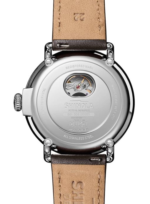 Shinola The Runwell Automatic 45mm Royal Blue Dial Mens Watch - Image 8