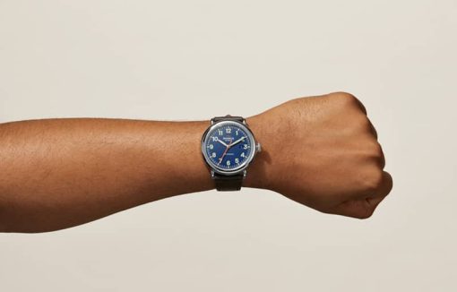Shinola The Runwell Automatic 45mm Royal Blue Dial Mens Watch - Image 9