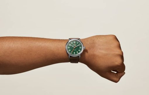 Shinola The Runwell Automatic 45mm Green Matte Dial Mens Watch - Image 8