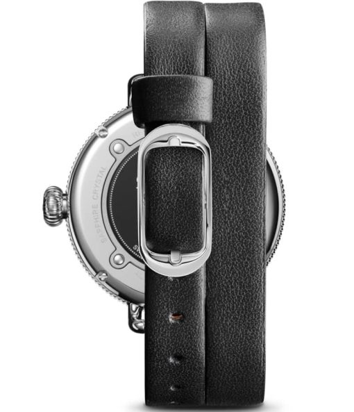 Shinola The Birdy Quartz Black/Bourbon Leather Strap 38mm Watch - Image 8