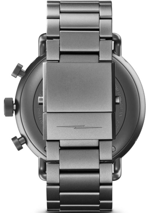 Shinola The Canfield Sport Gunmetal PVD Bracelet, Black Dial Watch, 45mm - Image 4