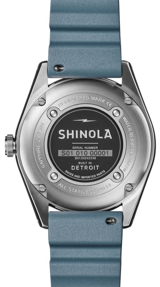 Shinola The Duck Matte Dial Slate Green Rubber Watch, 42mm - Image 5
