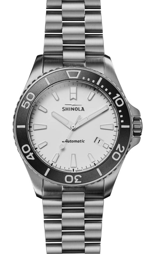 Shinola The Ice Monster Automatic 43mm White Dial Mens Watch