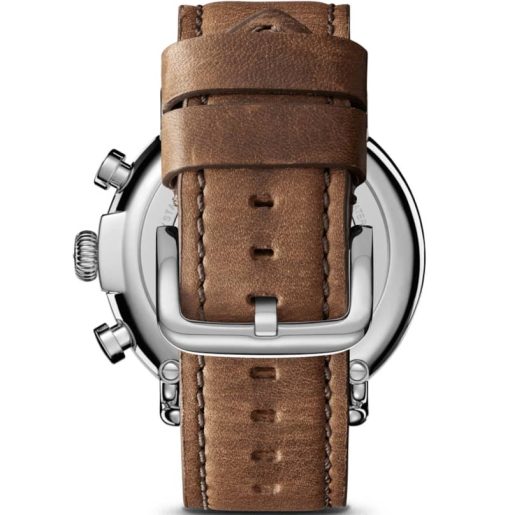 Shinola The Runwell Chrono British Tan Leather Strap Watch, Slate Blue Dial, 47mm - Image 5