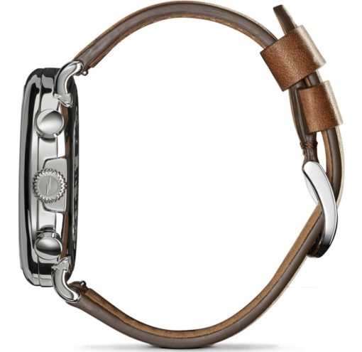 Shinola The Runwell Chrono British Tan Leather Strap Watch, Slate Blue Dial, 47mm - Image 3