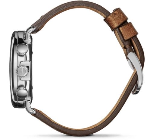 Shinola The Runwell Chrono Midnight Blue Dial Watch, British Tan Strap, 41mm - Image 3