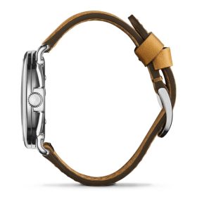 Shinola The Runwell Honey Leather Strap Watch Black Degrade Dial, 41mm - Image 3