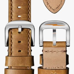 Shinola The Runwell Honey Leather Strap Watch Black Degrade Dial, 41mm - Image 4