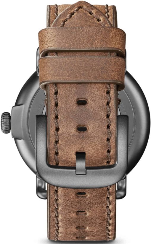 Shinola The Runwell Petoskey Stone Dial British Tan Leather Strap Watch, 41mm - Image 6