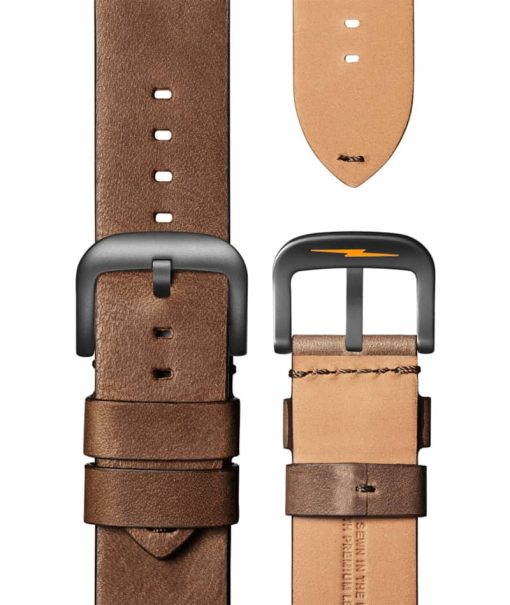 Shinola The Runwell Tan Leather Strap Watch, Dark Green Dial, 47mm - Image 4