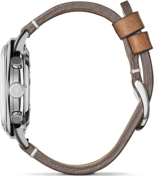 Shinola The Traveler Chrono Golden Dial Leather Watch, 42mm - Image 4