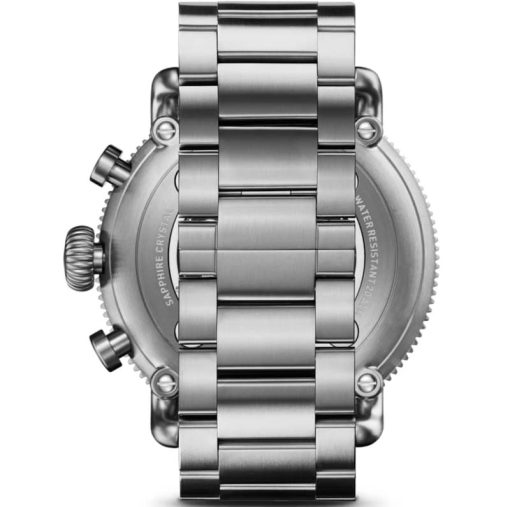 Shinola The White Hurricane Sport Chronograph White Dial Watch, Black/Titanium Strap, 48mm - Image 8