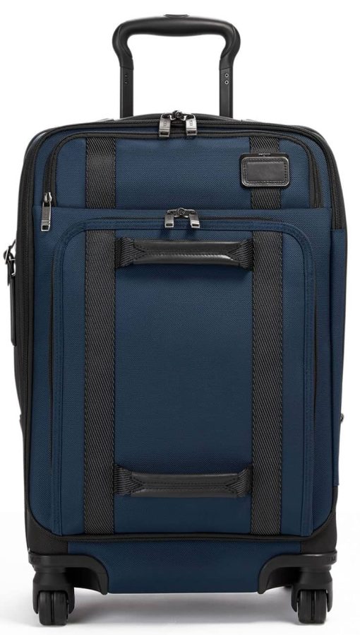 TUMI Merge Navy/Black International Expandable Front Lid 4 Wheeled Carry-On