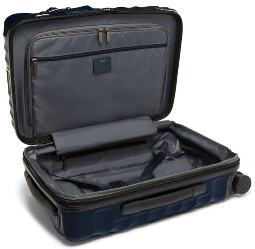 TUMI 19 Degree Navy International Expandable 4 Wheeled Carry-On - Image 2