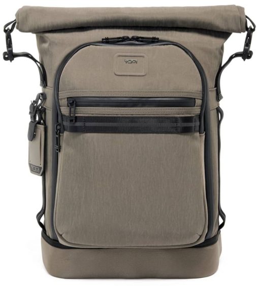 TUMI Alpha Bravo Sand Ally Roll Top Backpack