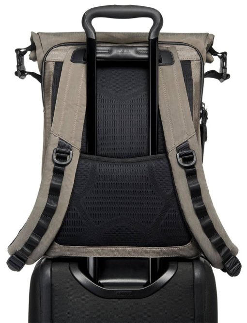 TUMI Alpha Bravo Sand Ally Roll Top Backpack - Image 6